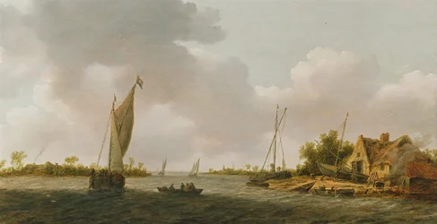 Boote in einer Mündung